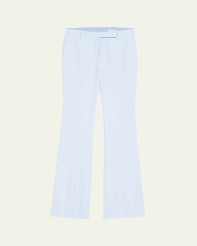 Bootcut Leaf Crepe Pants